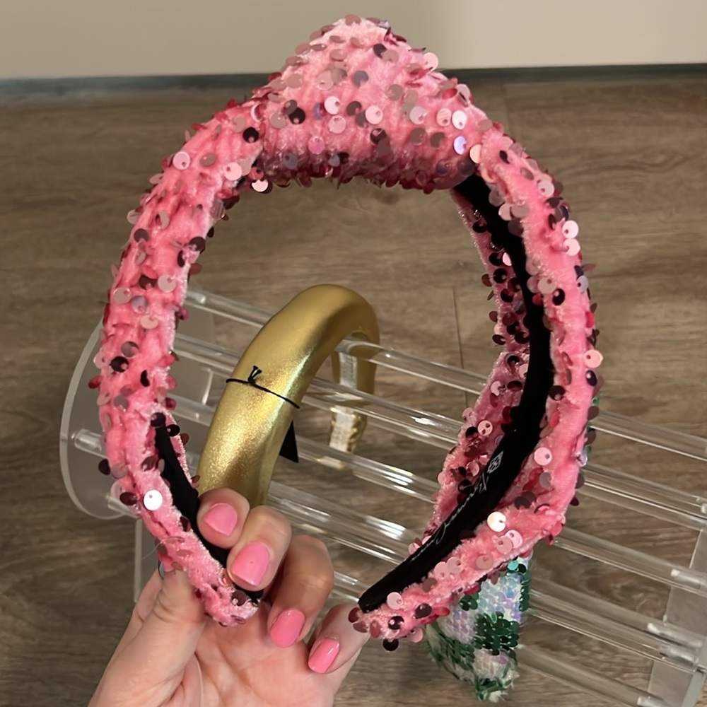 Brianna Cannon Pink Sequin Headband
